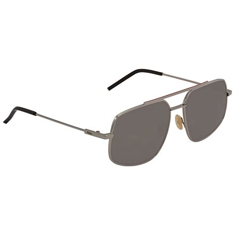 fendi ff m0007/s|Fendi Grey Rectangular Men's Sunglasses FF M0007/S KJ1/M9 .